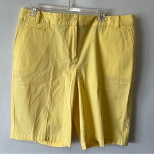 Talbots Yellow Bermuda Shorts NWT